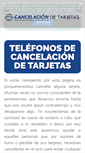 Mobile Screenshot of cancelaciondetarjetas.com