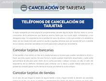 Tablet Screenshot of cancelaciondetarjetas.com